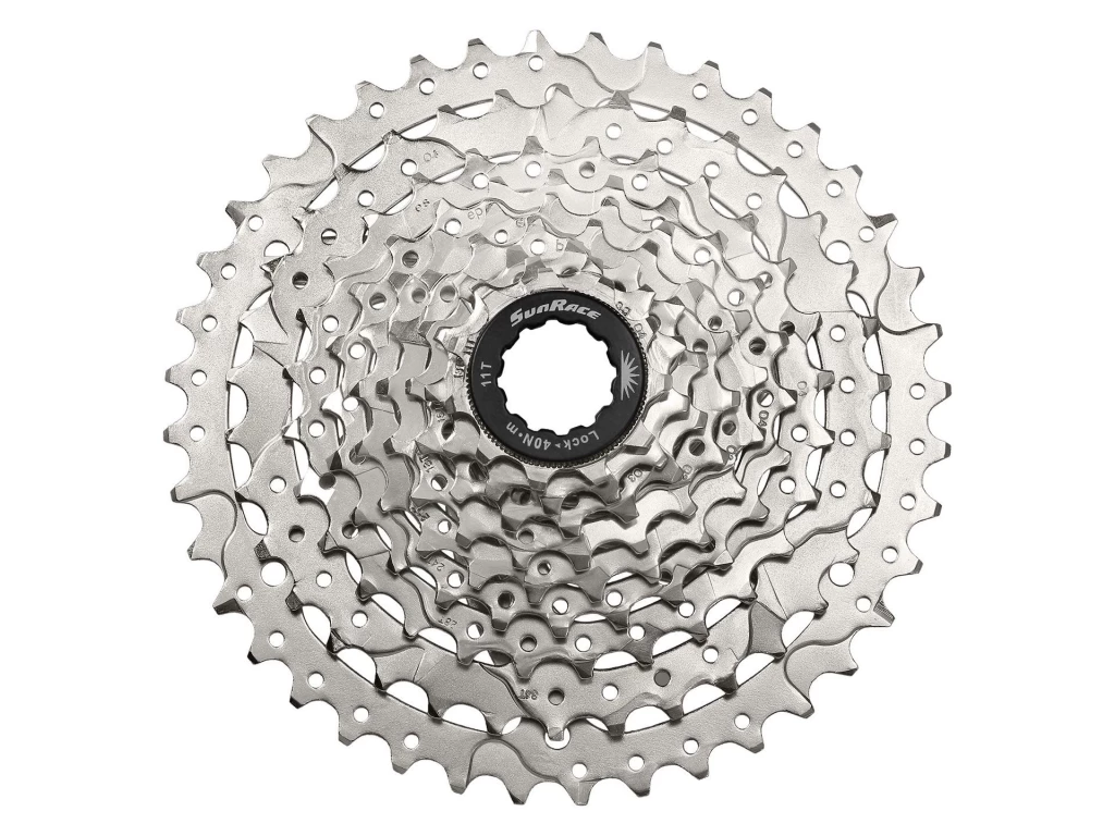 Кассета инд. 9-k 11-40T SUN RACE MTB M990 алюминиевый паук, Nickel