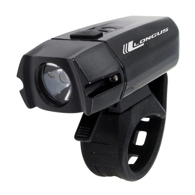 Фонарь передний Longus XPG400 LED, 6 ф-цій USB, черный, 398576