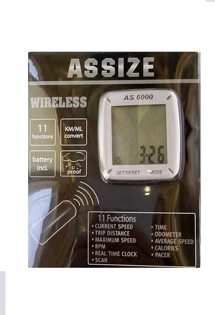 Велокомпьютер ASSIZE AS 6000 11 функций