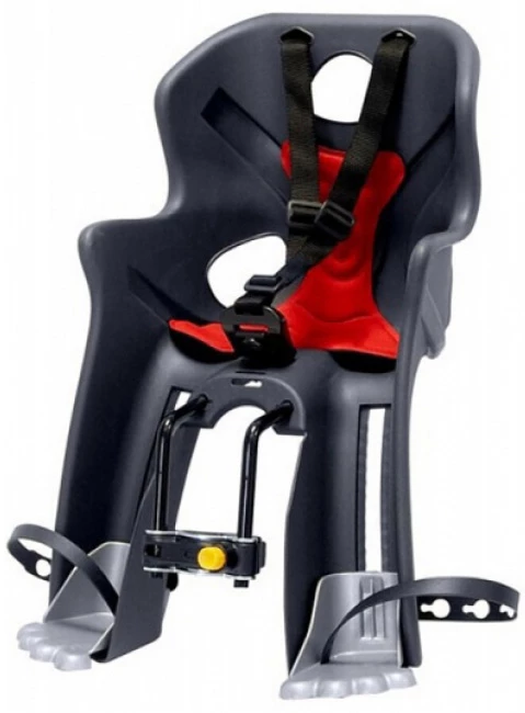 Сиденье пер. Bellelli Rabbit Handlefix до 15кг, серое с красной подкладкой