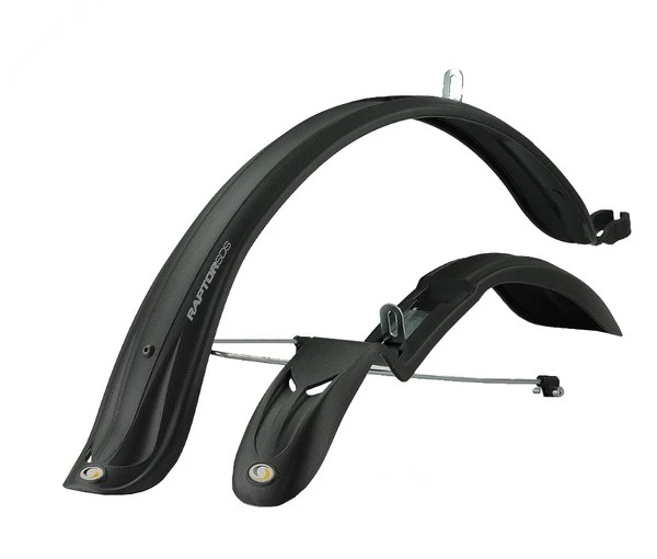 Комплект крыльев 24"-28" SIMPLA Raptor SDS + stay, с металлическими дугами, черные, MUD-52-89