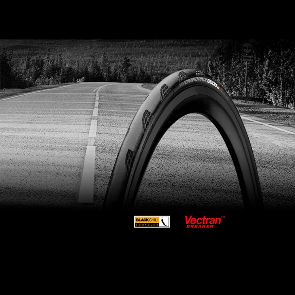 Покришка Continental Grand Prix 5000 — 28″ | 700 x 32C, чорна, складна, skin