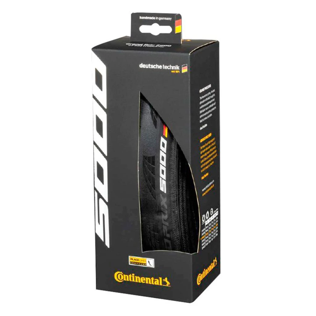 Покришка Continental Grand Prix 5000 — 28″ | 700 x 32C, чорна, складна, skin