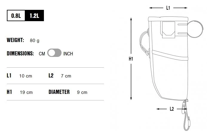 Сумка APIDURA Backcountry Food Pouch Plus 1.2L