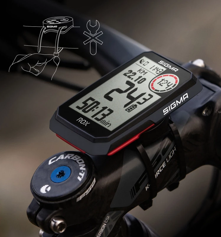 Велокомпьютер Sigma Sport ROX 4.0 Black, SD01060