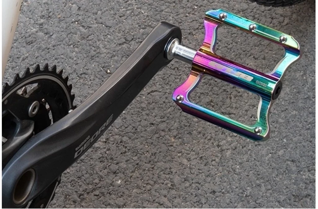 Педаль MTB AL GUB GC020 пром. подшипн. oil slick, PED-147