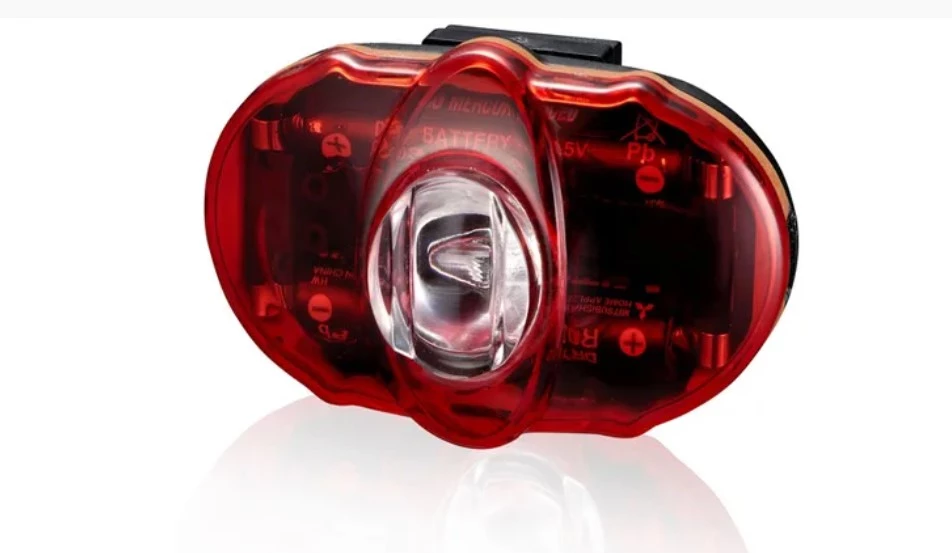 Мигалка задняя Infini VISTA I-406R, 3 светодиода, 2 режима, 2x"AAA", с крепл., LTS-36-41
