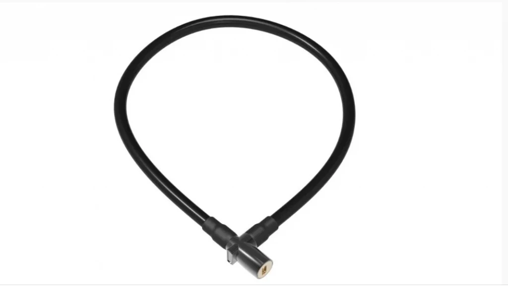 Замок Onguard Lightweight Key Coil Cable Lock, стальной трос 120см х 8мм, с виниловым покрытием + 2 ключа, чёрный,LCK-03-39