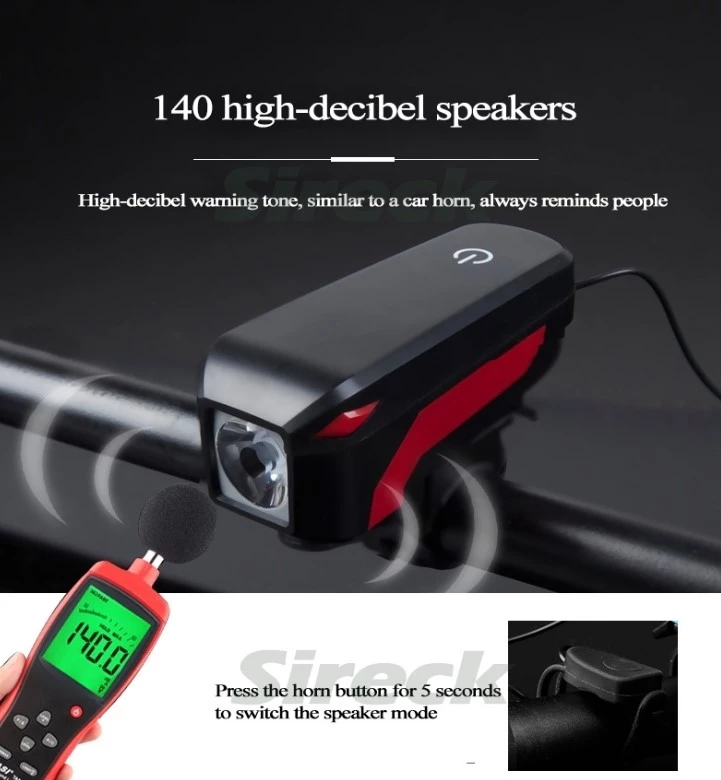 Світло пер. BC-FL1552 350лм живлення Li-on 2000mAh з ел. дзвінком 120дб USB, LTSS-033