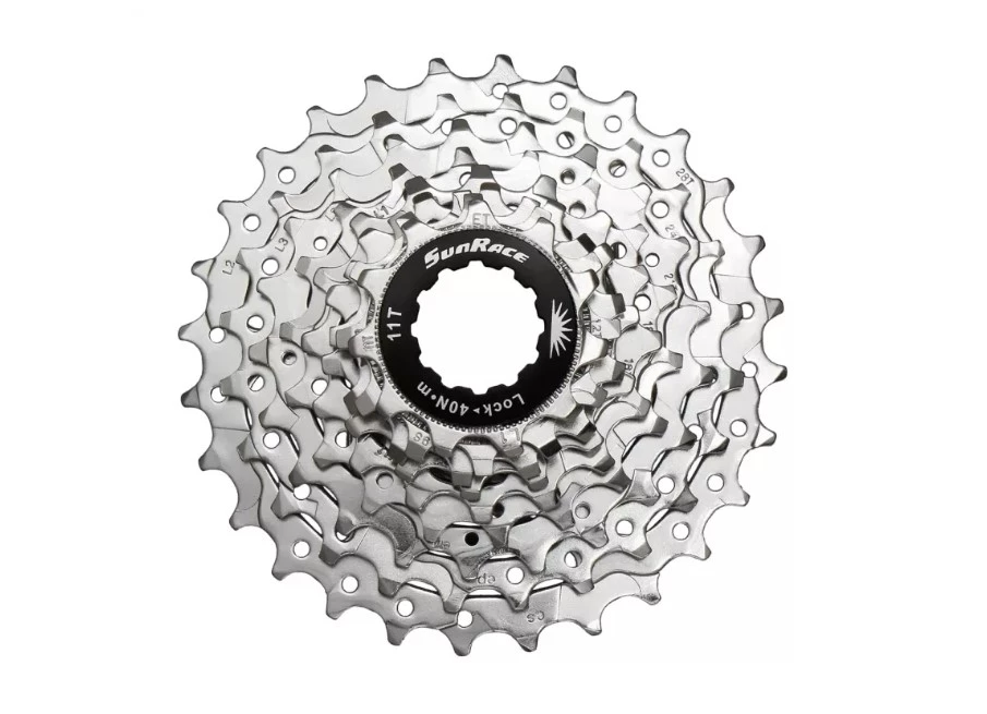 Кассета инд. 9-k 11-28T SUN RACE R91 шоссейная, Nickel, CAS-87-10