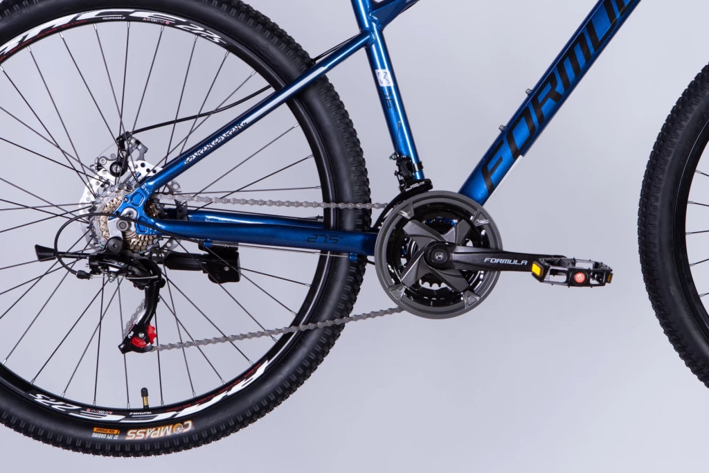 Велосипед AL 27.5" Formula MOTION DD FR рама-16" сине-черный 2025, OPS-FR-27.5-252